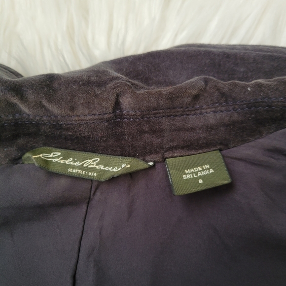 Eddie Bauer Grey Velvet Blazer - Picture 4 of 6